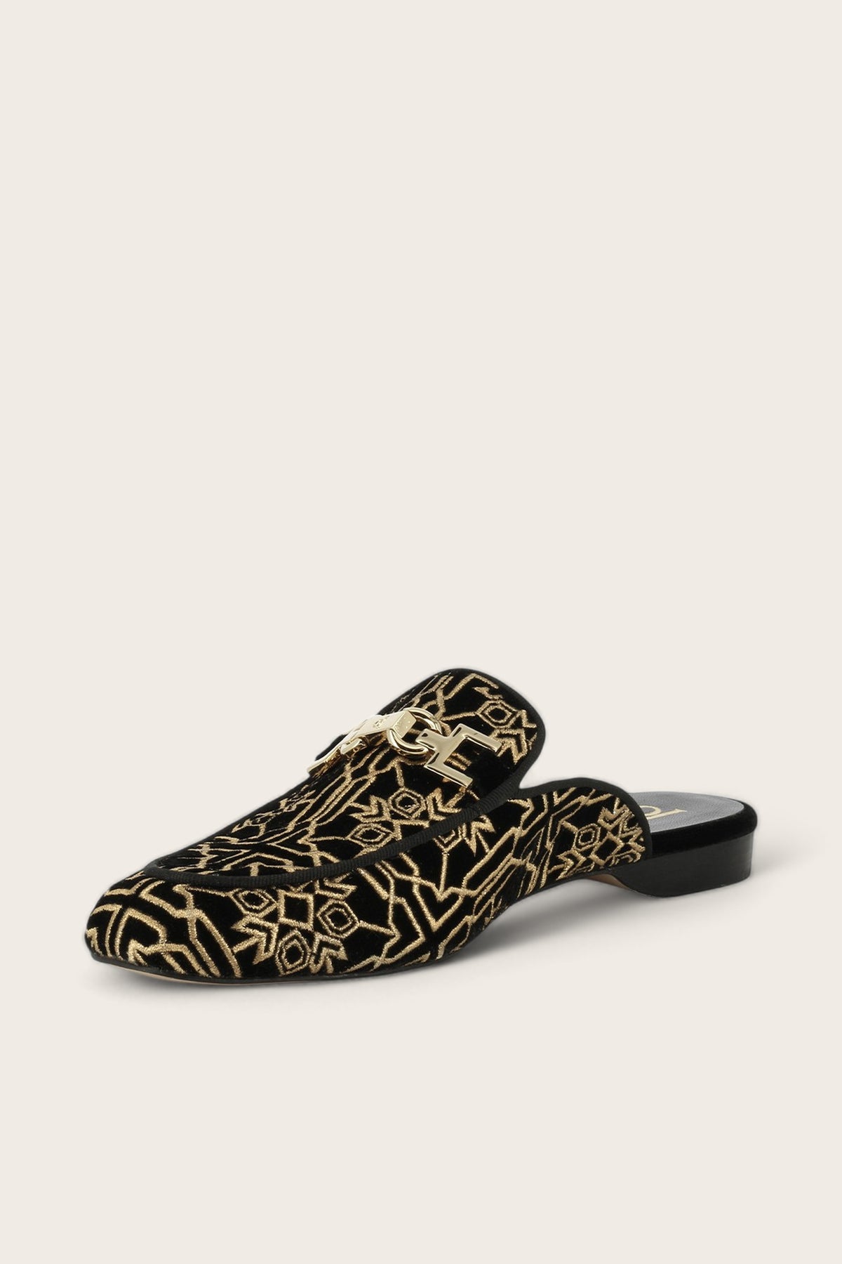 HEBA VELOURTEX NOIR / OR